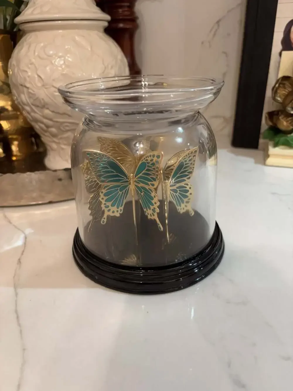 Bath & Body Works Butterfly Cloche 3-Wick Candle Holder - Picture 4 of 4